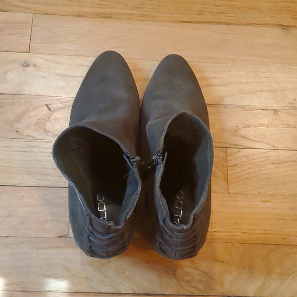 Aldo Green Suede Boots Booties - 7.5 - Picture 11 of 13